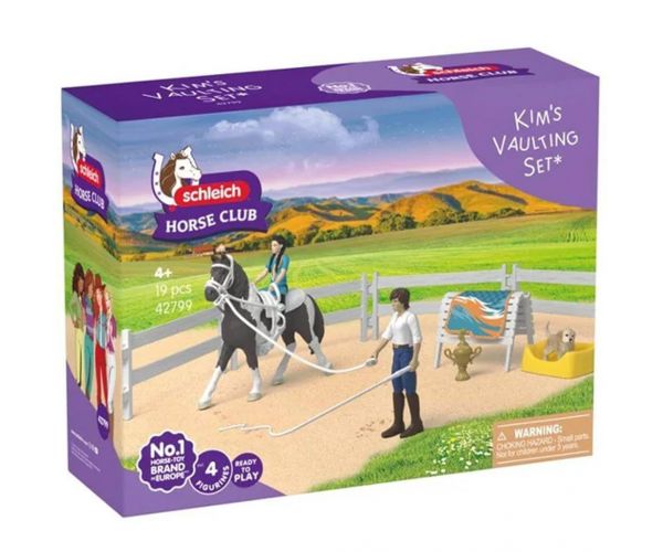 Schleich: Set de joacă Antrenamentul de călărie al lui Kim din Horse Club (42799)