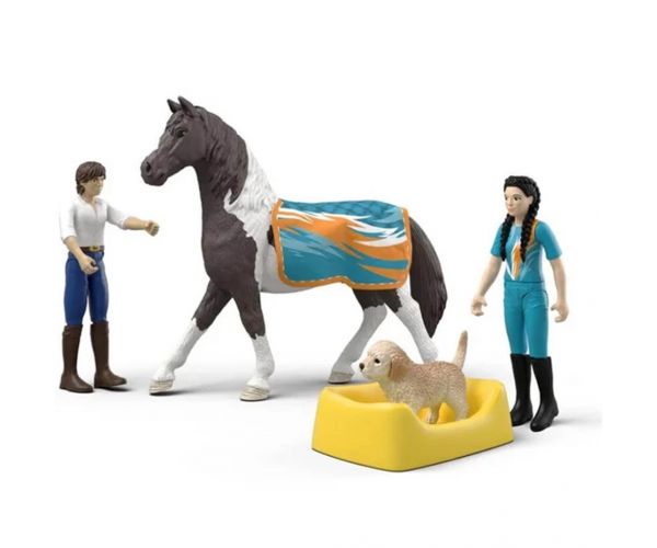 Schleich: Set de joacă Antrenamentul de călărie al lui Kim din Horse Club (42799)