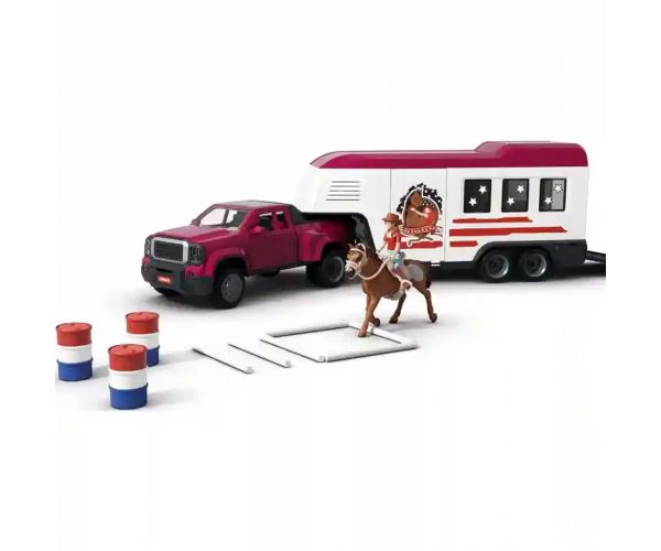 Schleich: Transportor de cai cu vehicul off-road și cai (42705)