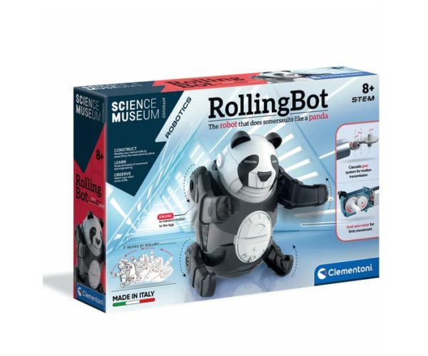 Science & Play: Rolling Bot panda set de joacă - Clementoni
