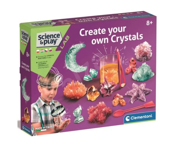 Science&Play: Set de jucărie Crystal Maker - Clementoni