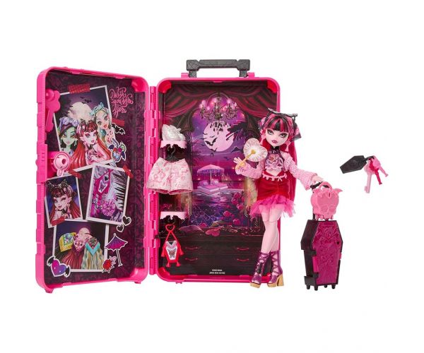 Secretele Monstruos de Buni Prieteni Monster High: Călătorie înfiorătoare Draculaura păpușă - Mattel
