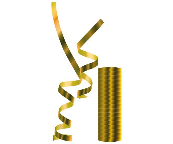 Serpentin auriu metalic – 1 buc.
