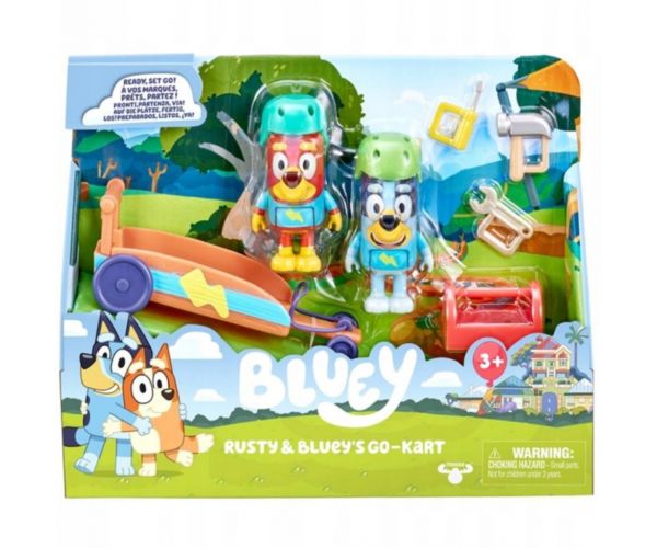 Set Gokart Bluey cu 2 figurine