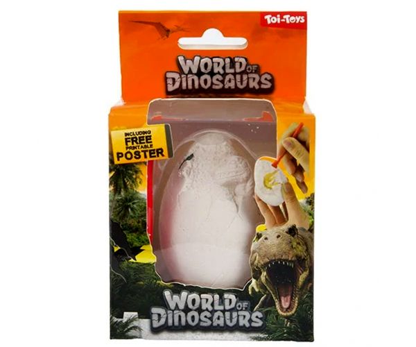 Set arheologic cu dinozauri în formă de ou World of Dinosaurs