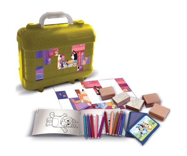 Set creativ de ștampile Bluey în valiză - Multiprint