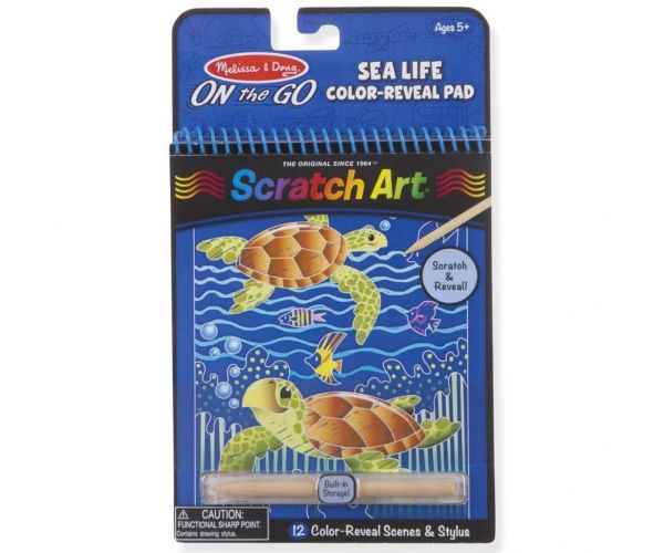 Set creativ pentru realizarea gravurilor cu viața marină - Melissa & Doug