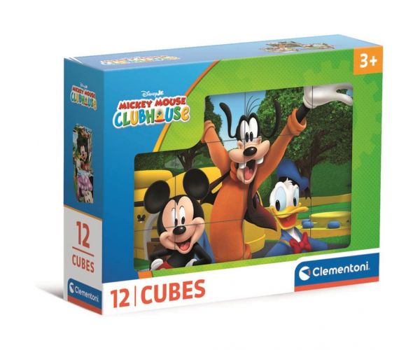 Set de 12 cuburi de poveste Mickey Mouse - Clementoni