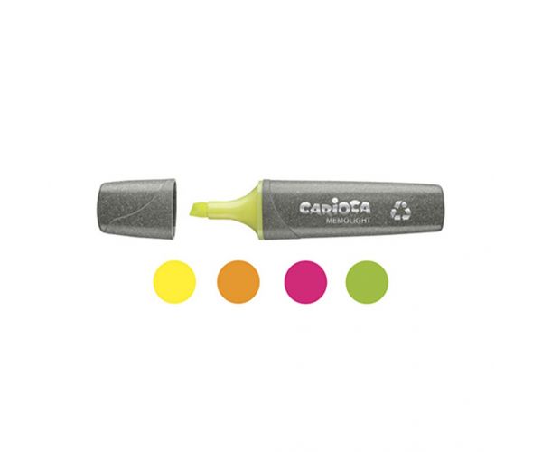 Set de 4 markere de evidențiere Eco Family Memolight - Carioca