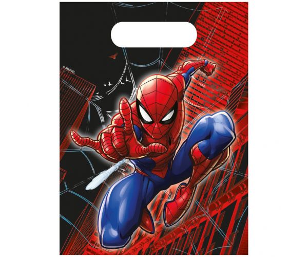 Set de 4 pungi de cadou din hârtie cu Spider-Man
