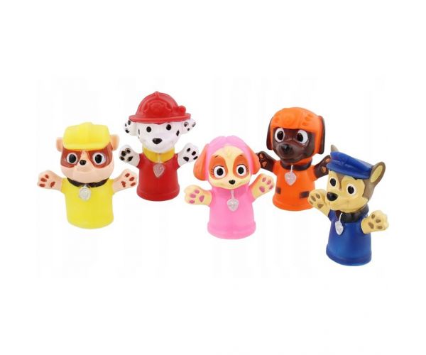 Set de 5 marionete deget pentru copii cu personaje din Patrula Cățelușilor