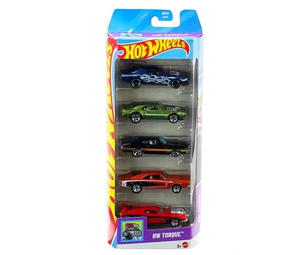 Set de 5 mașinuțe Hot Wheels HW Torque 1/64 – Mattel
