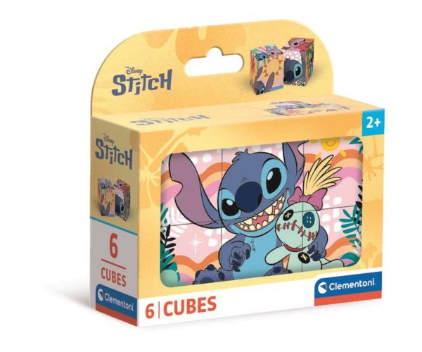 Set de 6 cuburi de poveste Stitch - Clementoni