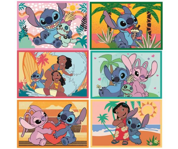 Set de 6 cuburi de poveste Stitch - Clementoni
