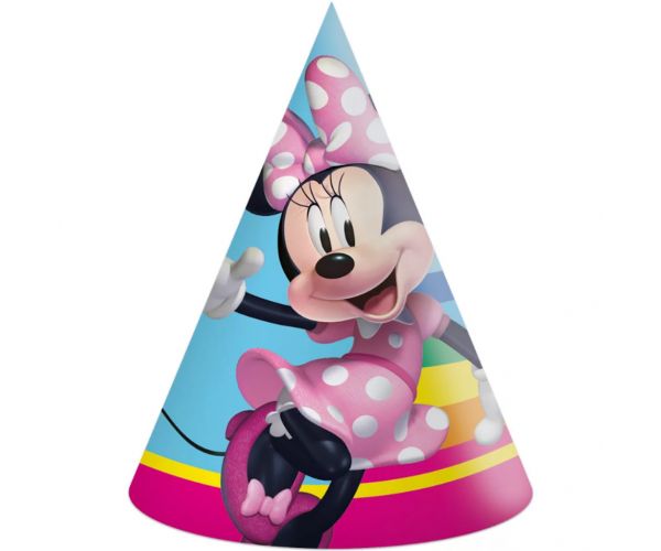Set de 6 pălării de petrecere Minnie Mouse