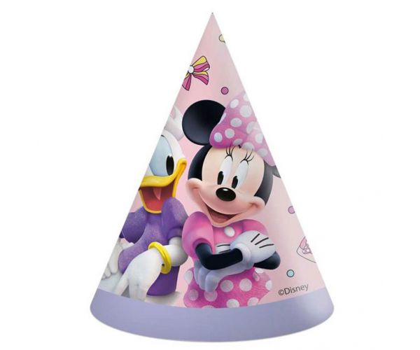 Disney Minnie egeres papír party kalap 6db-os szett