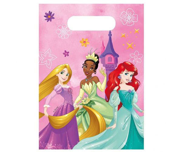 Set de 6 pungi cadou cu model prințese Disney+