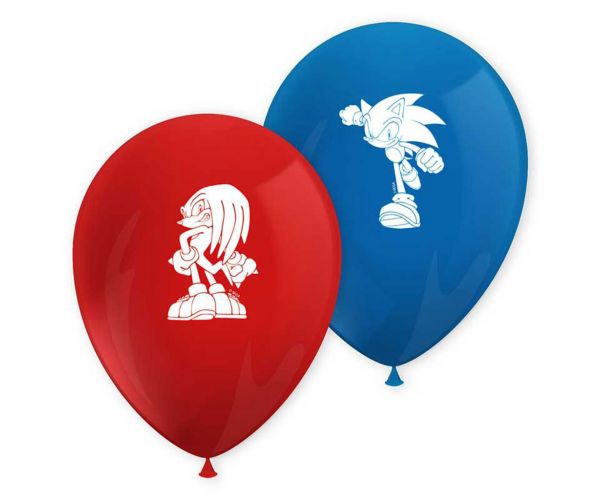 Sonic a sündisznó latex lufi 8db-os szett