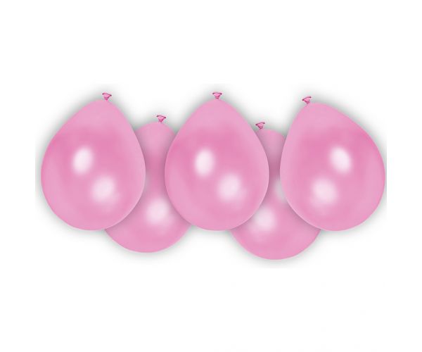Set de 8 baloane din latex roz
