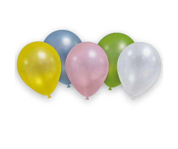 Metallic pasztell színű lufi – 8 darabos szett