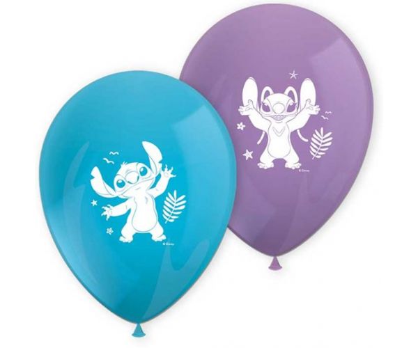 Set de 8 baloane mov-albastre Disney+Stitch