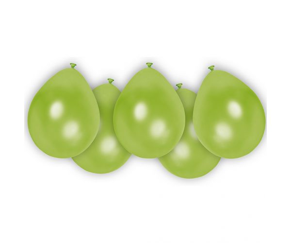 Set de 8 baloane verzi din latex