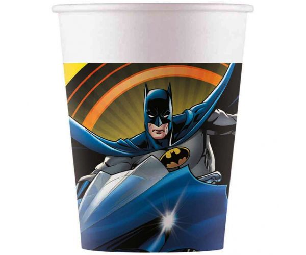 Set de 8 pahare de hârtie Batman, 200ml