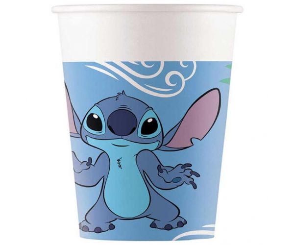 Set de 8 pahare de hârtie Disney+Stitch, 200ml