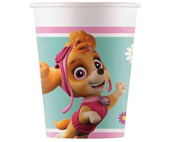 Set de 8 pahare de hârtie Patrula Cățelușilor 200ml