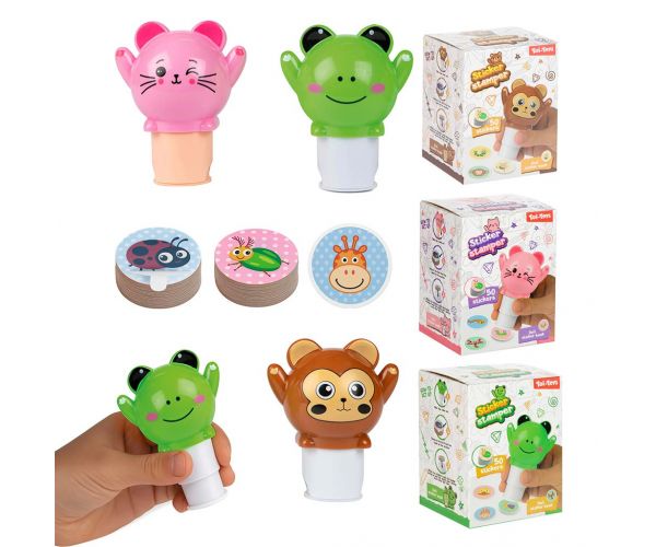 Set de creat autocolante cu animale, diverse, 1 buc.