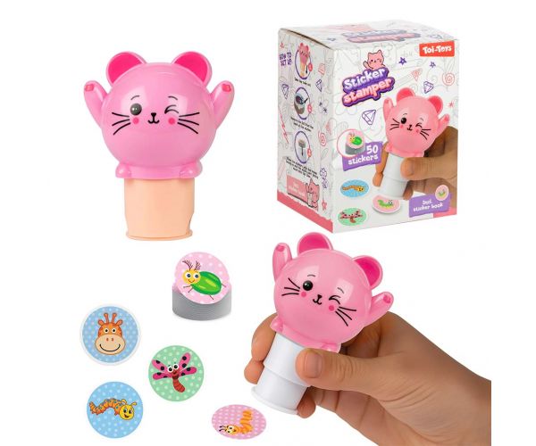 Set de creat autocolante cu animale, diverse, 1 buc.