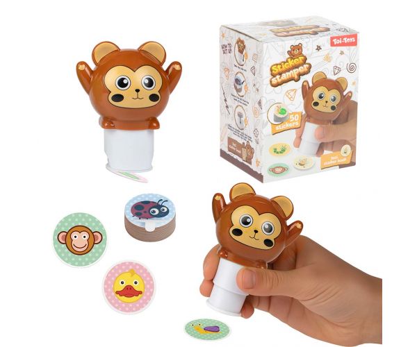 Set de creat autocolante cu animale, diverse, 1 buc.
