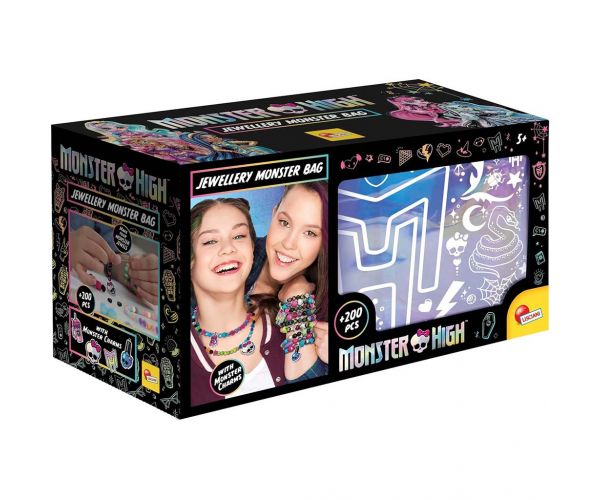 Set de creație bijuterii Monster High în geantă de groază - Lisciani