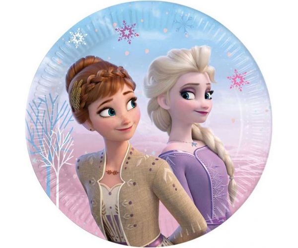 Set de farfurii de hârtie Frozen 2, 8 bucăți, 20 cm