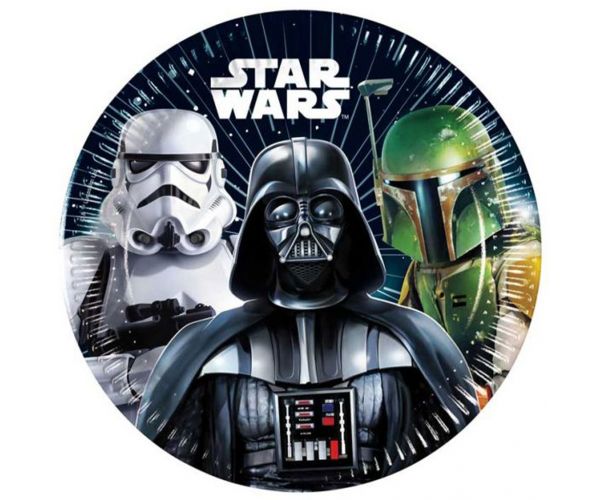 Set de farfurii de hârtie Star Wars, 8 bucăți, 20 cm