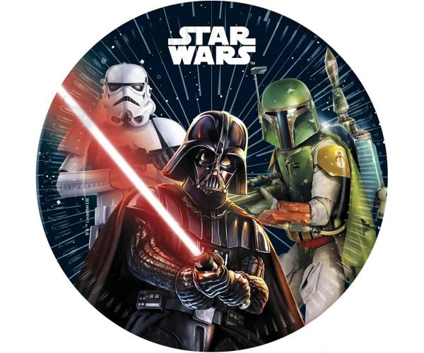 Set de farfurii de hârtie Star Wars, 8 bucăți, 23 cm