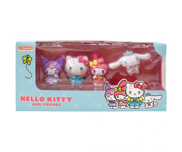 Set de figurine Hello Kitty și prietenii ei, 4 bucăți - Comansi