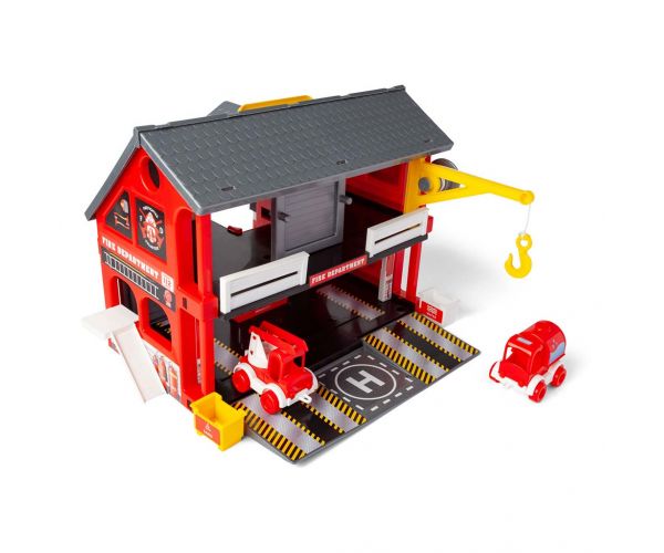 Set de joacă Stație de Pompieri cu vehicule - Wader