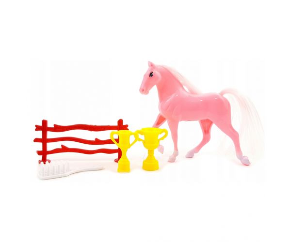 Set de joacă cu ponei, cu trofee și accesorii, disponibil în mai multe variante, 1 bucată