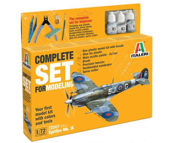 Set de machete avion Italeri 1/72 Spitfire Mk. IX