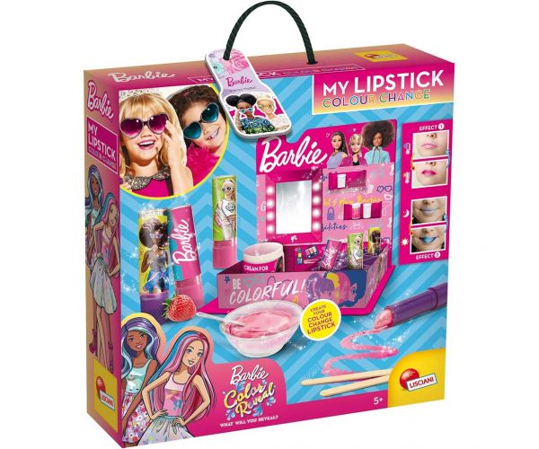 Set de magie cu ruj Barbie care își schimbă culoarea - Lisciani