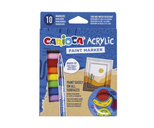 Set de markere acrilice 10 bucăți - Carioca