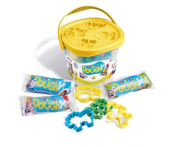 Set de modelaj Doughy cu plastilină și figurine - Carioca