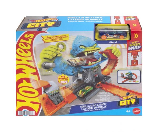 Set de pistă Hot Wheels Gorilla Slam Attack - Mattel