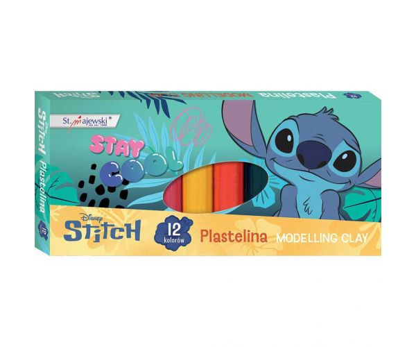 Set de plastilină Disney Stitch, 12 piese