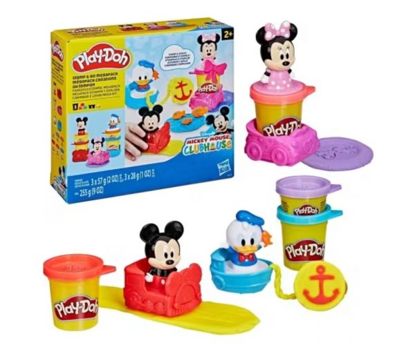 Set de plastilină Play-Doh: Disney Jr. Stamp & Go Megapack - Hasbro