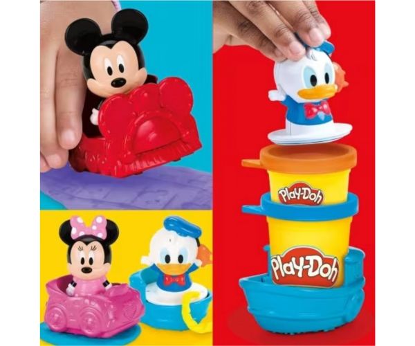 Set de plastilină Play-Doh: Disney Jr. Stamp & Go Megapack - Hasbro