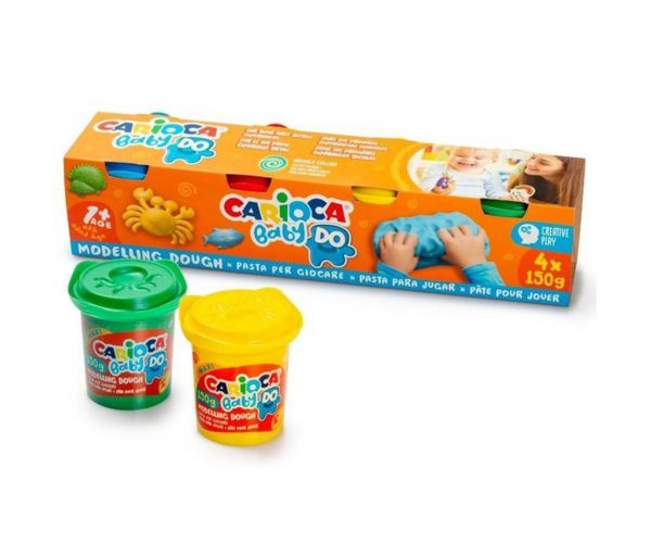 Set de plastilină pentru copii 4x150g - Carioca