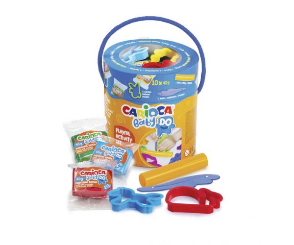 Set de plastilină pentru copii cu 10x40g plastilină și alte accesorii - Carioca