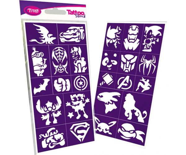 Set de șabloane Tytoo: Heroes, 25 piese